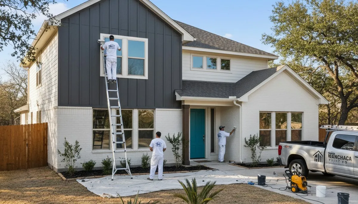 Exterior house painting service in Austin, TX for residential homes with professional finish